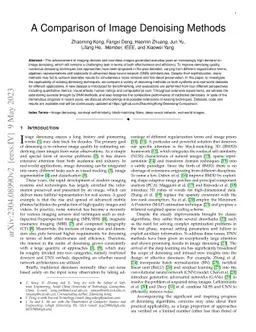A Comparison of Image Denoising Methods