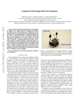 Continuous-Time Range-Only Pose Estimation