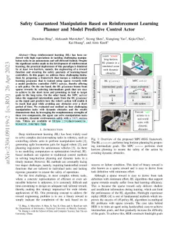 Safety Guaranteed Manipulation Based on Reinforcement Learning Planner
  and Model Predictive Control Actor
