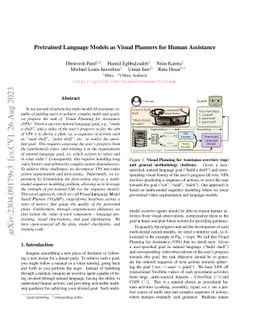 Pretrained Language Models as Visual Planners for Human Assistance