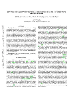 Dynamic Chunk Convolution for Unified Streaming and Non-Streaming
  Conformer ASR