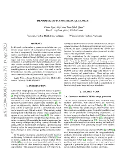 Denoising Diffusion Medical Models