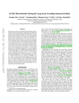 H-TSP: Hierarchically Solving the Large-Scale Travelling Salesman
  Problem