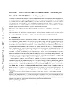 Towards Co-Creative Generative Adversarial Networks for Fashion
  Designers