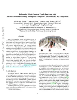 Enhancing Multi-Camera People Tracking with Anchor-Guided Clustering and
  Spatio-Temporal Consistency ID Re-Assignment