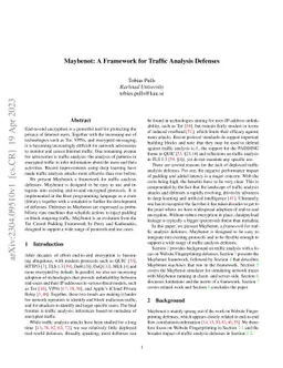 Maybenot: A Framework for Traffic Analysis Defenses