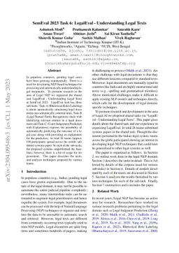 SemEval 2023 Task 6: LegalEval - Understanding Legal Texts