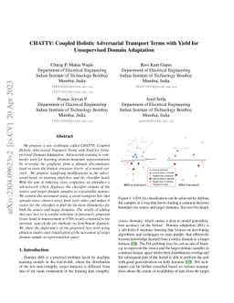 CHATTY: Coupled Holistic Adversarial Transport Terms with Yield for
  Unsupervised Domain Adaptation