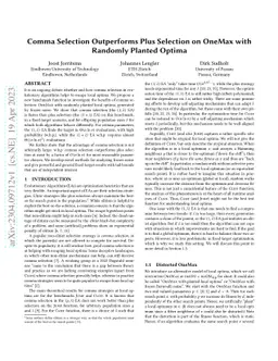 Comma Selection Outperforms Plus Selection on OneMax with Randomly
  Planted Optima