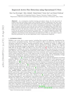 Improved Active Fire Detection using Operational U-Nets