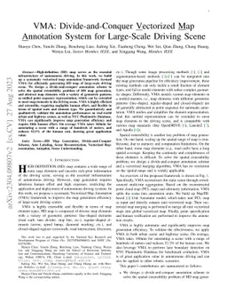 VMA: Divide-and-Conquer Vectorized Map Annotation System for Large-Scale
  Driving Scene