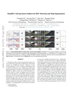 MetaBEV: Solving Sensor Failures for BEV Detection and Map Segmentation