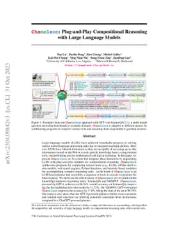 Chameleon: Plug-and-Play Compositional Reasoning with Large Language
  Models