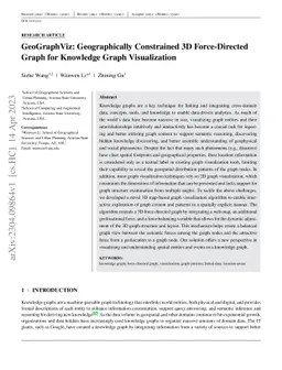 GeoGraphViz: Geographically Constrained 3D Force-Directed Graph for
  Knowledge Graph Visualization