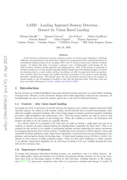 LARD -- Landing Approach Runway Detection -- Dataset for Vision Based
  Landing