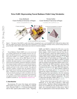 Tetra-NeRF: Representing Neural Radiance Fields Using Tetrahedra
