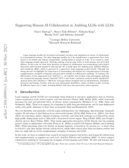 Supporting Human-AI Collaboration in Auditing LLMs with LLMs