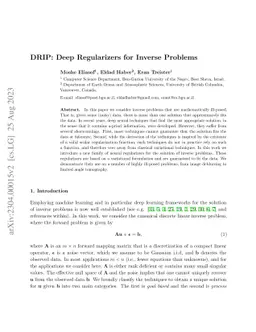 DRIP: Deep Regularizers for Inverse Problems