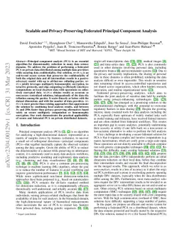 Scalable and Privacy-Preserving Federated Principal Component Analysis