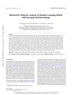 DeforestVis: Behavior Analysis of Machine Learning Models with Surrogate
  Decision Stumps