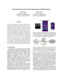 Directional Connectivity-based Segmentation of Medical Images