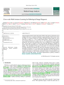 Cross-scale Multi-instance Learning for Pathological Image Diagnosis