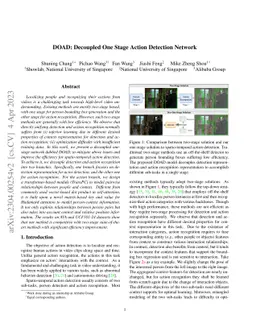 DOAD: Decoupled One Stage Action Detection Network
