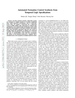 Automated Formation Control Synthesis from Temporal Logic Specifications