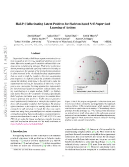 HaLP: Hallucinating Latent Positives for Skeleton-based Self-Supervised
  Learning of Actions