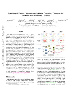Learning with Fantasy: Semantic-Aware Virtual Contrastive Constraint for
  Few-Shot Class-Incremental Learning
