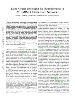 Deep Graph Unfolding for Beamforming in MU-MIMO Interference Networks