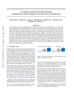 A Unified Compression Framework for Efficient Speech-Driven Talking-Face
  Generation
