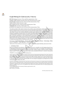 Graph Mining for Cybersecurity: A Survey