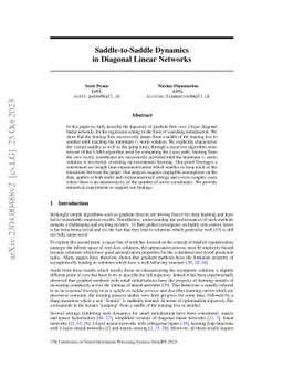 Saddle-to-Saddle Dynamics in Diagonal Linear Networks