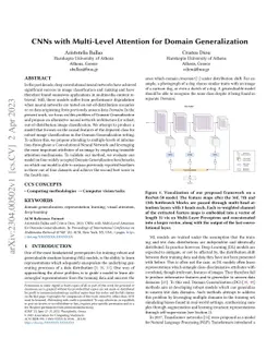 CNNs with Multi-Level Attention for Domain Generalization
