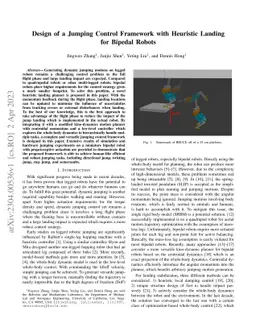 Design of a Jumping Control Framework with Heuristic Landing for Bipedal
  Robots