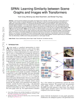 SPAN: Learning Similarity between Scene Graphs and Images with
  Transformers
