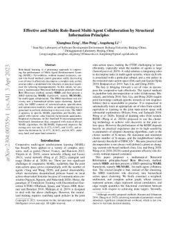 Effective and Stable Role-Based Multi-Agent Collaboration by Structural
  Information Principles