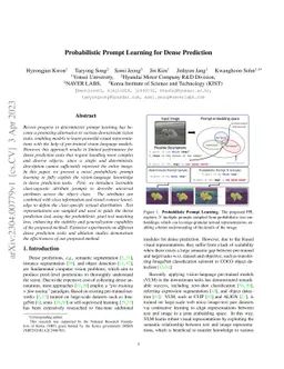 Probabilistic Prompt Learning for Dense Prediction