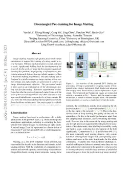 Disentangled Pre-training for Image Matting