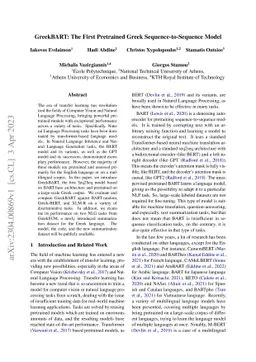 GreekBART: The First Pretrained Greek Sequence-to-Sequence Model