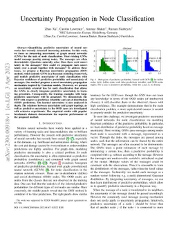 Uncertainty Propagation in Node Classification