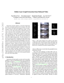 Online Lane Graph Extraction from Onboard Video