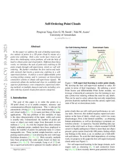 Self-Ordering Point Clouds