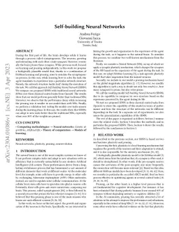 Self-building Neural Networks