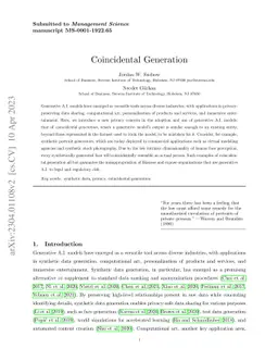 Coincidental Generation