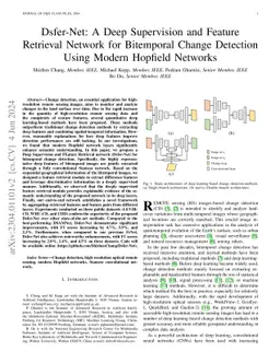 Dsfer-Net: A Deep Supervision and Feature Retrieval Network for
  Bitemporal Change Detection Using Modern Hopfield Networks