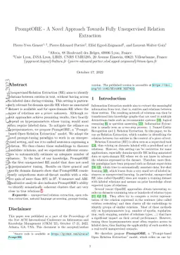 PromptORE -- A Novel Approach Towards Fully Unsupervised Relation
  Extraction
