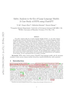 Safety Analysis in the Era of Large Language Models: A Case Study of
  STPA using ChatGPT