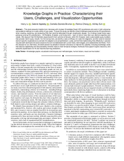 Knowledge Graphs in Practice: Characterizing their Users, Challenges,
  and Visualization Opportunities